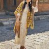 Tibetan Polyester Striped Shawl Wrap Tibetan Polyester Striped Shawl Wrap