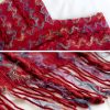 Tibetan Striped Pullover Tassel Shawl Tibetan Striped Pullover Tassel Shawl