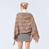 Tibetan Striped Pullover Tassel Shawl Tibetan Striped Pullover Tassel Shawl