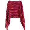 Tibetan Striped Pullover Tassel Shawl Tibetan Striped Pullover Tassel Shawl
