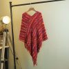Tibetan Striped Pullover Tassel Shawl Tibetan Striped Pullover Tassel Shawl