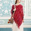 Tibetan Striped Pullover Tassel Shawl Tibetan Striped Pullover Tassel Shawl