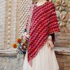 Tibetan Striped Pullover Tassel Shawl Tibetan Striped Pullover Tassel Shawl