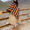 Tibetan Tassel Design Cozy Travel Shawl Tibetan Tassel Design Cozy Travel Shawl