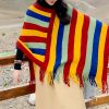 Tibetan Tassel Design Cozy Travel Shawl Tibetan Tassel Design Cozy Travel Shawl