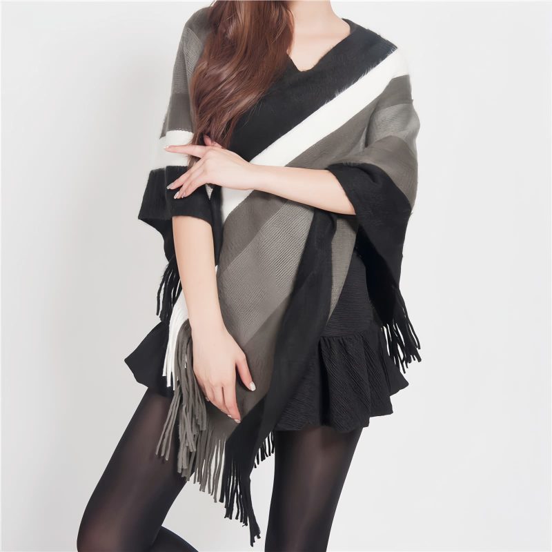 Tibetan Tassel Design Cozy Travel Shawl Tibetan Tassel Design Cozy Travel Shawl