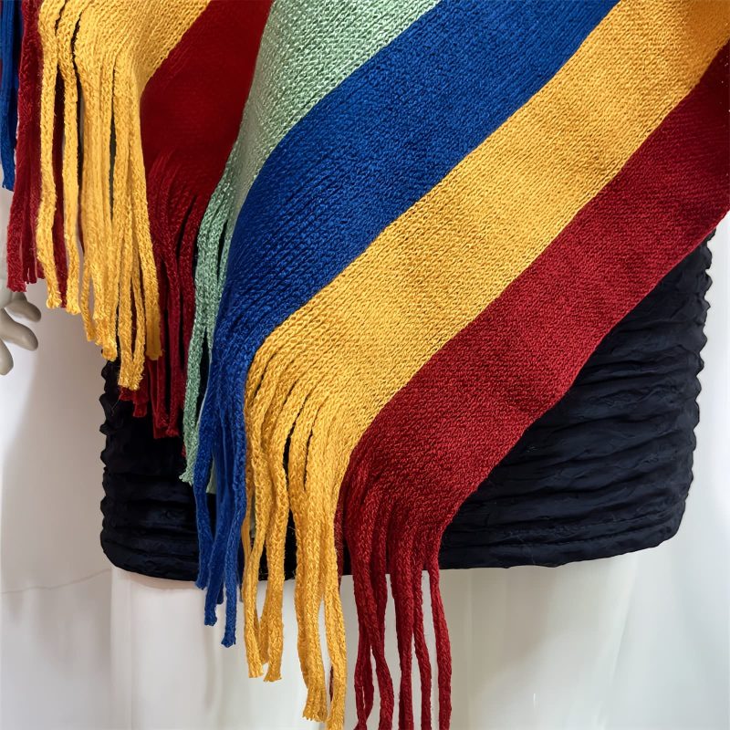 Tibetan Tassel Design Cozy Travel Shawl Tibetan Tassel Design Cozy Travel Shawl