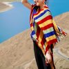 Tibetan Tassel Design Cozy Travel Shawl Tibetan Tassel Design Cozy Travel Shawl