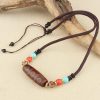 Tibetan Three-Eye Dzi Bead Protection Necklace Tibetan Three-Eye Dzi Bead Protection Necklace