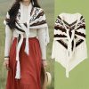 Tibetan Triangular Striped Tassel Shawl Tibetan Triangular Striped Tassel Shawl