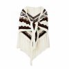 Tibetan Triangular Striped Tassel Shawl Tibetan Triangular Striped Tassel Shawl