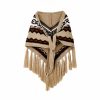 Tibetan Triangular Striped Tassel Shawl Tibetan Triangular Striped Tassel Shawl