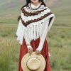 Tibetan Triangular Striped Tassel Shawl Tibetan Triangular Striped Tassel Shawl