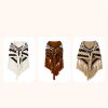 Tibetan Triangular Striped Tassel Shawl Tibetan Triangular Striped Tassel Shawl