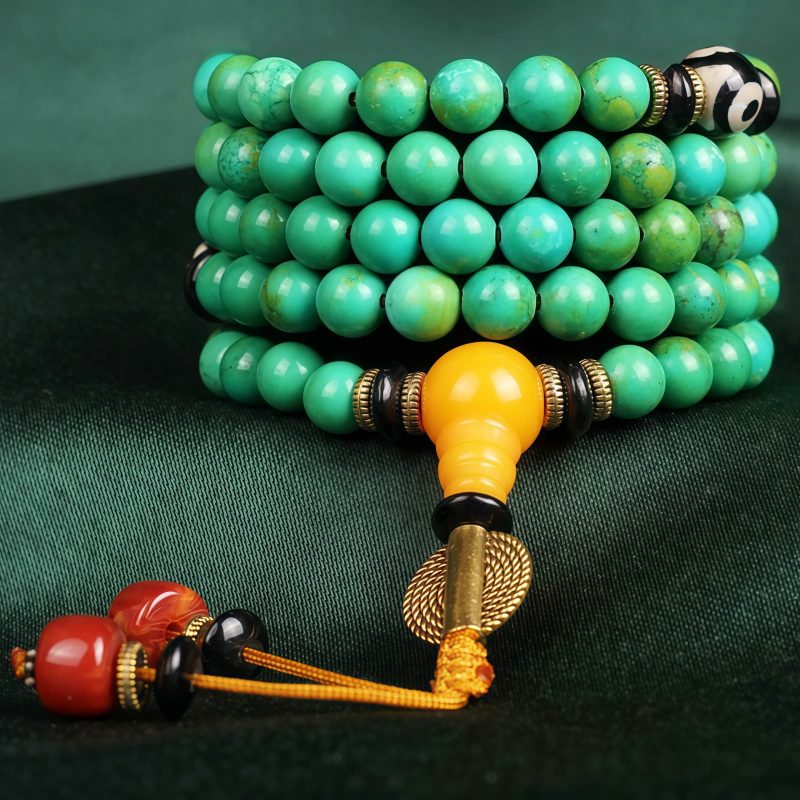 Tibetan Turquoise Mala Balance Necklace