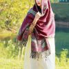 Tibetan Vine Leaves Pattern Shawl Tibetan Vine Leaves Pattern Shawl