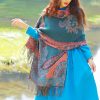 Tibetan Vine Leaves Pattern Shawl Tibetan Vine Leaves Pattern Shawl