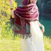 Tibetan Vine Leaves Pattern Shawl Tibetan Vine Leaves Pattern Shawl
