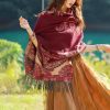 Tibetan Vine Leaves Pattern Shawl Tibetan Vine Leaves Pattern Shawl