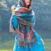 Tibetan Vine Leaves Pattern Shawl Tibetan Vine Leaves Pattern Shawl