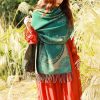 Tibetan Vine Leaves Pattern Shawl Tibetan Vine Leaves Pattern Shawl