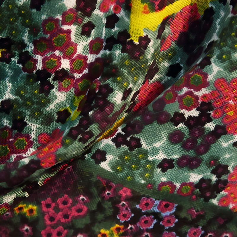 Tibetan Vintage Floral Pattern Shawl Wrap Tibetan Vintage Floral Pattern Shawl Wrap