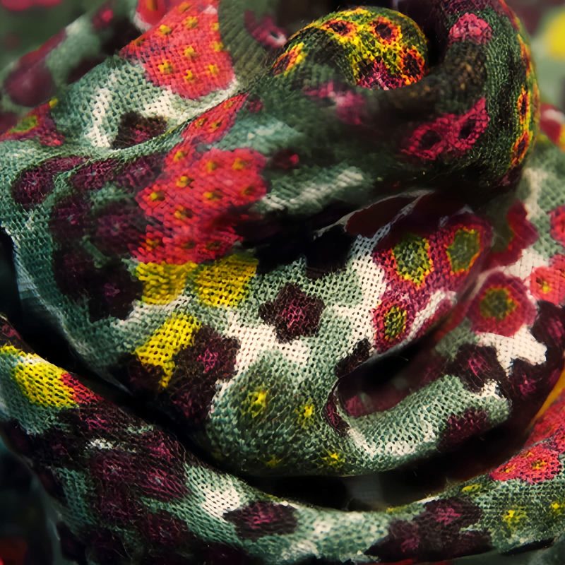 Tibetan Vintage Floral Pattern Shawl Wrap Tibetan Vintage Floral Pattern Shawl Wrap