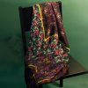 Tibetan Vintage Floral Pattern Shawl Wrap Tibetan Vintage Floral Pattern Shawl Wrap