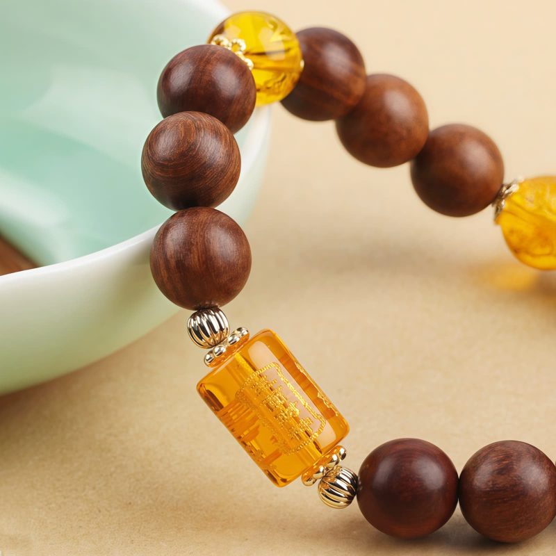Tibetan Zhennan Wood Om Mani Padme Hum Bracelet Tibetan Zhennan Wood Om Mani Padme Hum Bracelet