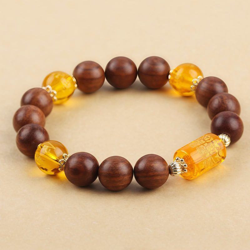 Tibetan Zhennan Wood Om Mani Padme Hum Bracelet Tibetan Zhennan Wood Om Mani Padme Hum Bracelet