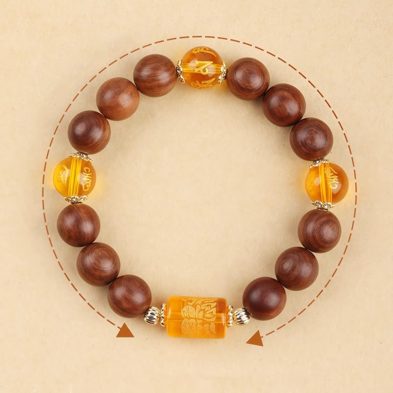 Tibetan Zhennan Wood Om Mani Padme Hum Bracelet Tibetan Zhennan Wood Om Mani Padme Hum Bracelet