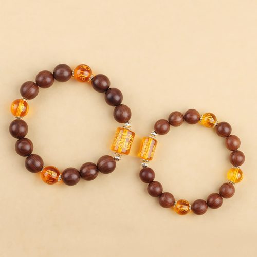 Tibetan Zhennan Wood Om Mani Padme Hum Bracelet