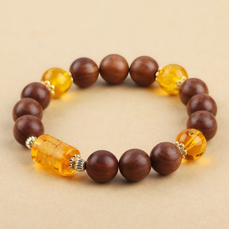 Tibetan Zhennan Wood Om Mani Padme Hum Bracelet Tibetan Zhennan Wood Om Mani Padme Hum Bracelet