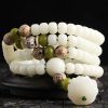 White Jade Bodhi Harmony Bracelet White Jade Bodhi Harmony Bracelet