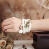White Jade Bodhi Harmony Bracelet White Jade Bodhi Harmony Bracelet