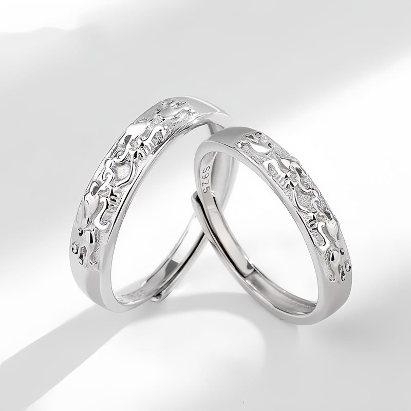 925 Silver Adjustable PiXiu Couple Ring 925 Silver Adjustable PiXiu Couple Ring