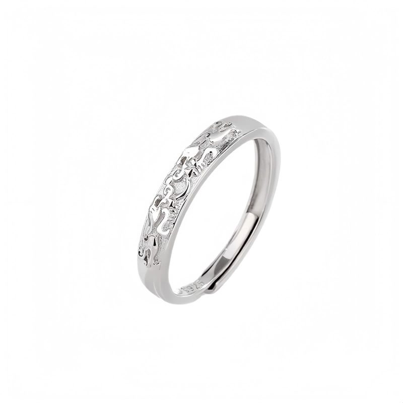 925 Silver Adjustable PiXiu Couple Ring 925 Silver Adjustable PiXiu Couple Ring