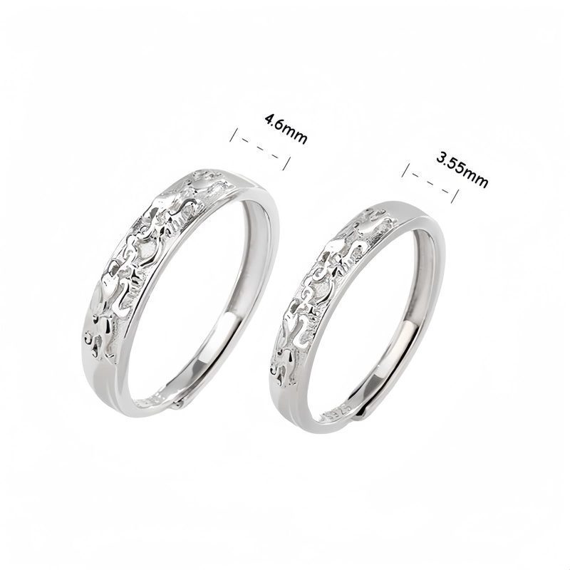 925 Silver Adjustable PiXiu Couple Ring 925 Silver Adjustable PiXiu Couple Ring