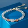 Aquamarine Strawberry Quartz Healing Bracelet Aquamarine Strawberry Quartz Healing Bracelet