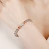 Aquamarine Strawberry Quartz Healing Bracelet Aquamarine Strawberry Quartz Healing Bracelet