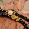 Black Obsidian PiXiu Zodiac Protection Bracelet Black Obsidian PiXiu Zodiac Protection Bracelet