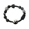 Black Onyx Protection Bracelet with Picasso Jasper Black Onyx Protection Bracelet with Picasso Jasper