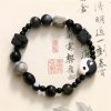 Black Onyx Protection Bracelet with Picasso Jasper Black Onyx Protection Bracelet with Picasso Jasper