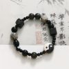 Black Onyx Protection Bracelet with Picasso Jasper Black Onyx Protection Bracelet with Picasso Jasper