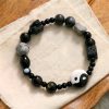 Black Onyx Protection Bracelet with Picasso Jasper Black Onyx Protection Bracelet with Picasso Jasper