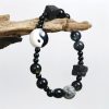 Black Onyx Protection Bracelet with Picasso Jasper Black Onyx Protection Bracelet with Picasso Jasper