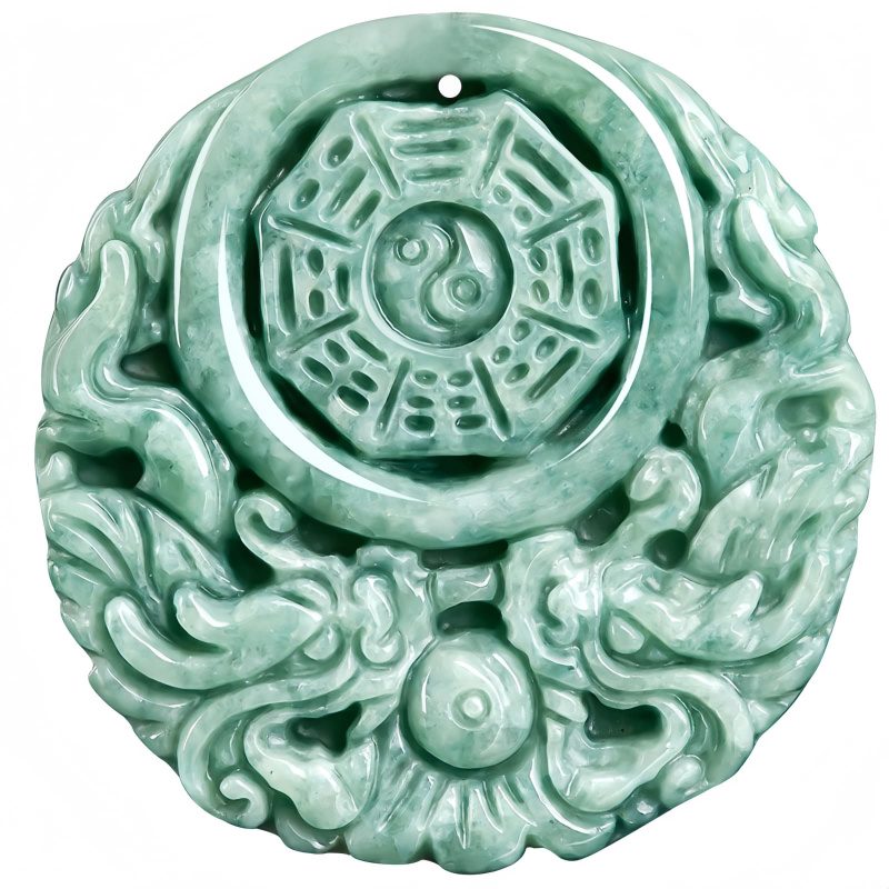 Dragon Jade Yin Yang Balance Necklace Dragon Jade Yin Yang Balance Necklace