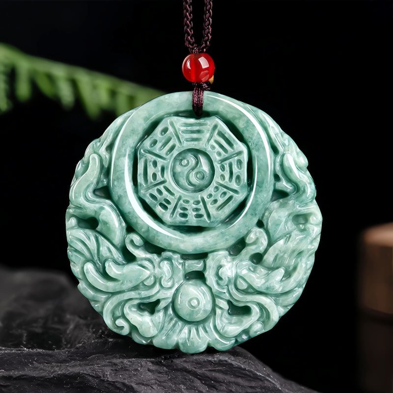 Dragon Jade Yin Yang Balance Necklace Dragon Jade Yin Yang Balance Necklace