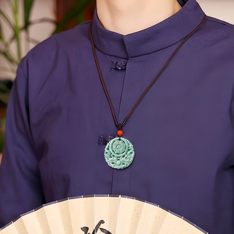 Dragon Jade Yin Yang Balance Necklace Dragon Jade Yin Yang Balance Necklace