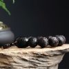 Ebony Wood Yin Yang Engraved Gourd Balance Bracelet Ebony Wood Yin Yang Engraved Gourd Balance Bracelet